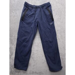 Nike‎ Pants Mens Large Blue Fleece Joggers Sweatpants Zip Pockets DQ4312-410